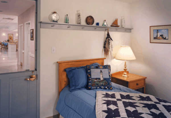 Residents’ bedrooms should encourage personalization. Courtesy of: Randall Perry