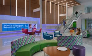 featured image showing the new Betty and Hank Lauricella Pavilion at Children's Hospital of New Orleans